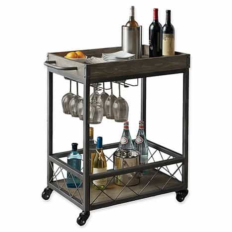 image of an industrial modern beverage cart