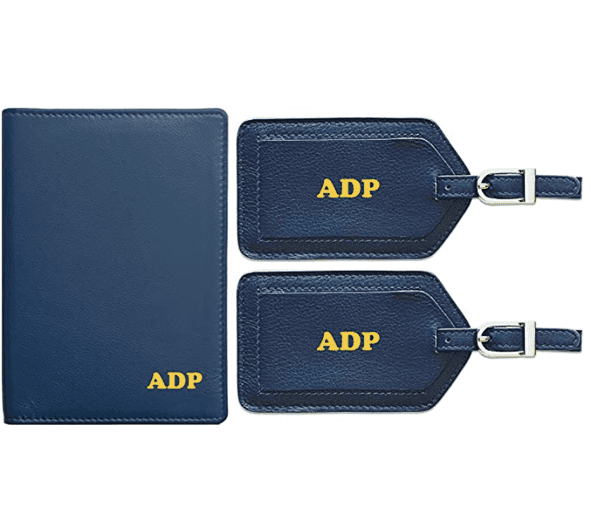 passport holder and luggage tags