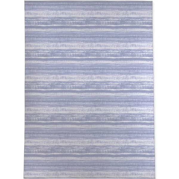 a photo of a periwinkle area rug