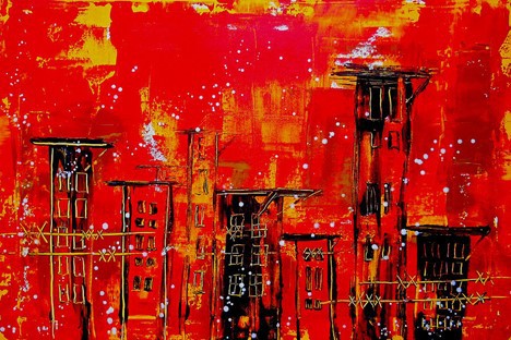 photo of red art