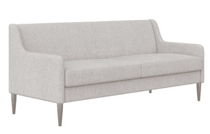 A photo of modern grey sofa