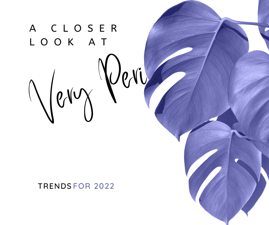 An image for Very Peri color trends 2022