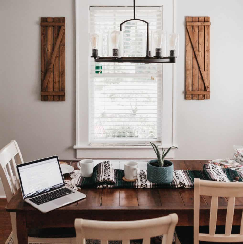 a photo of a farmhouse interior